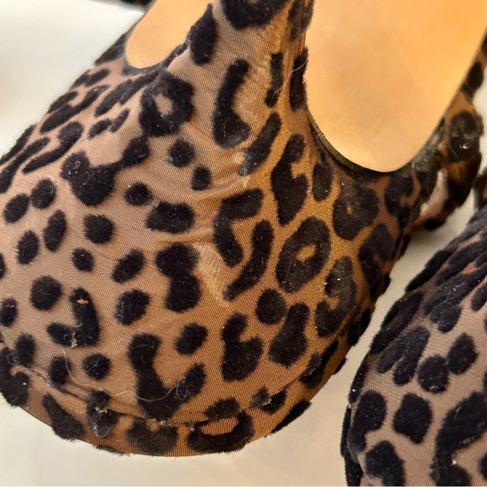 Tuckernuck Animal Print T-Strap Margot Heels Black Brown Party Classy Sz 10 - Picture 6 of 15